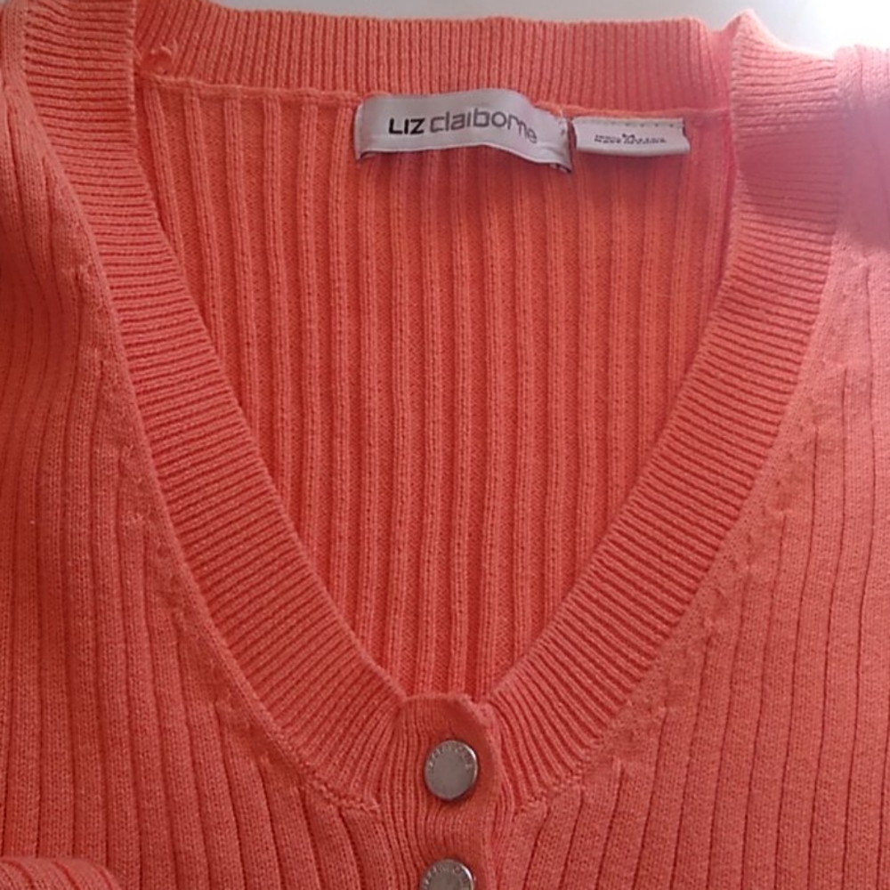 Liz Claiborne Ribbed Long Sleeve Sweater Size M